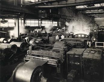 (INDUSTRIAL--PITTSBURGH, PENNSYLVANIA) Group of 24 large-format photographs of the Inland Steel Company factory by Kaufmann and Fabry.